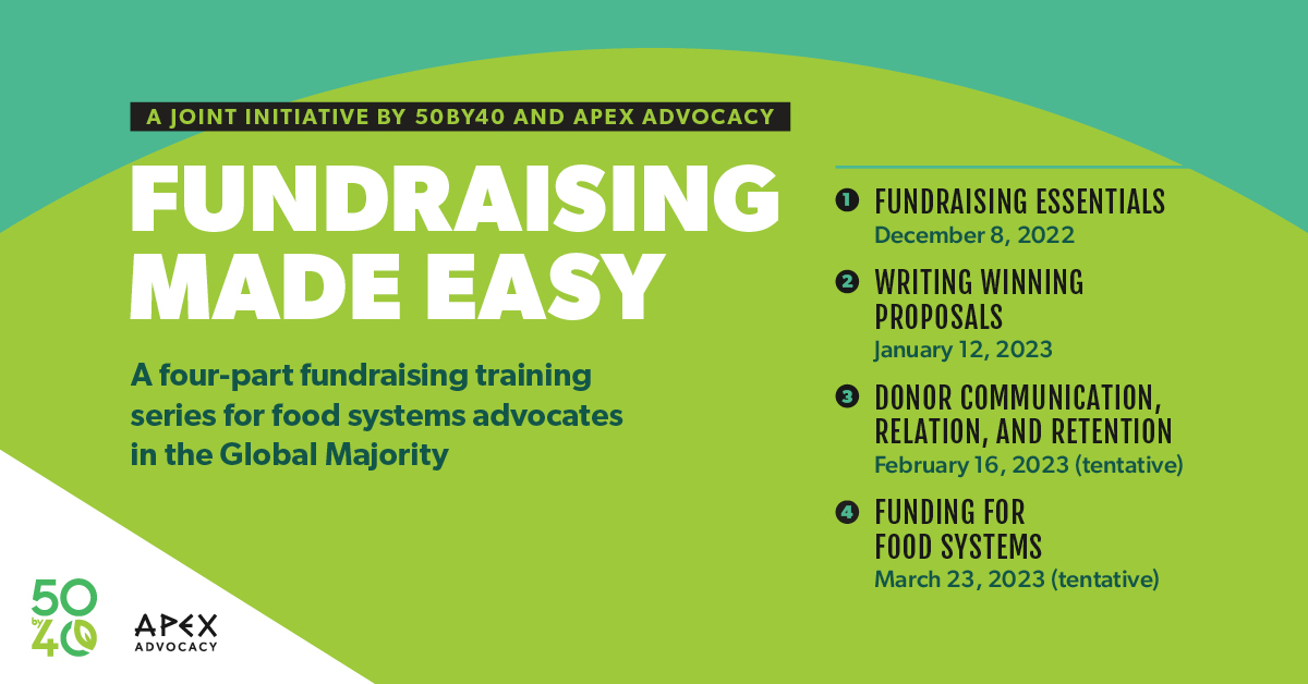 Fundraising Made Easy: A Joint Initiative by 50by40 and Apex Advocacy 